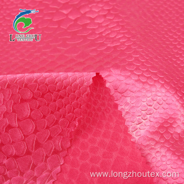 Emboss Spandex Light Satin Fabric